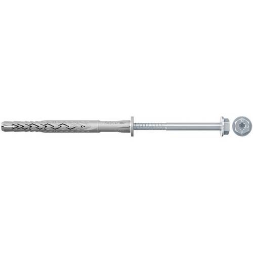 Fischer Tasselli Prolungati SXRL 14x260 FUScon Vite Testa Esagonale Acciaio Zincato, Torx, per Installazioni Passanti su Calcestruzzo, Mattone Pieno e