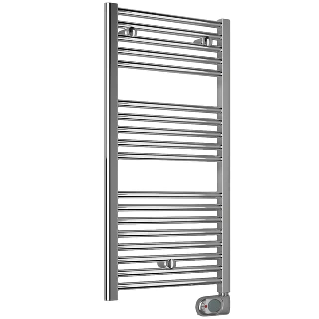 Termoarredo Elettrico Lazzarini Cortina EVO Cromato 920x480 con Termostato Digitale