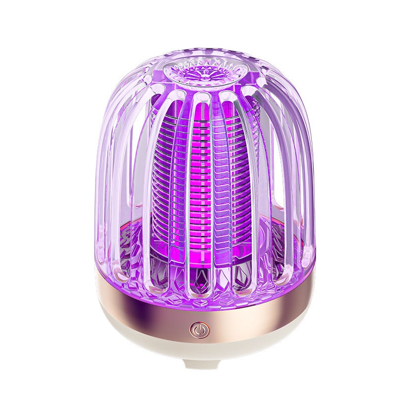 Lovitor de țânțari electric cu LED, ucigaș de insecte reîncărcabil pentru interior și exterior, ucigaș de țânțari durabil de înaltă tensiune
