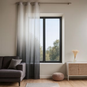Rideau voilage à œillets corail à l'unité 140x250 VEIL | Maisons du Monde