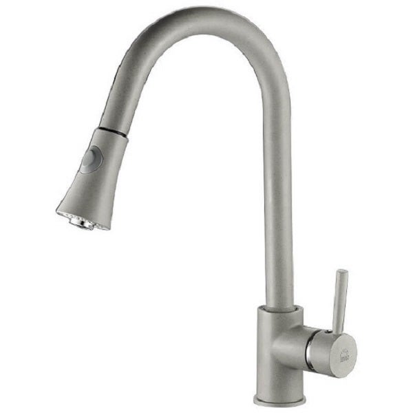 Bateria zlewozmywakowa Kuchinox Daru stojąca wyciągana wylewka szara 1 szt.