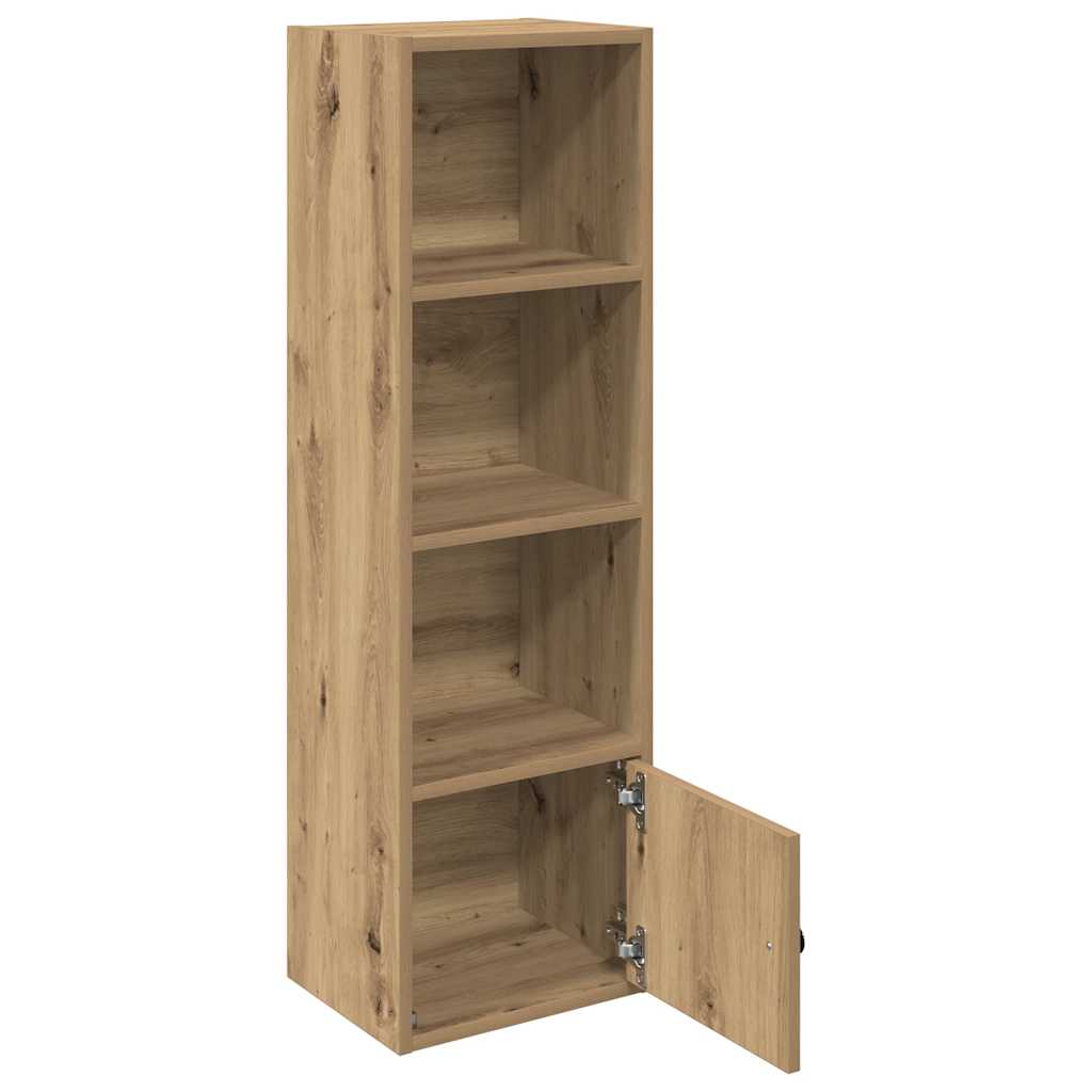 Bibliothèque pour Bureau en Bois Marron H. 102 x l. 31 x P. 24 cm - 4