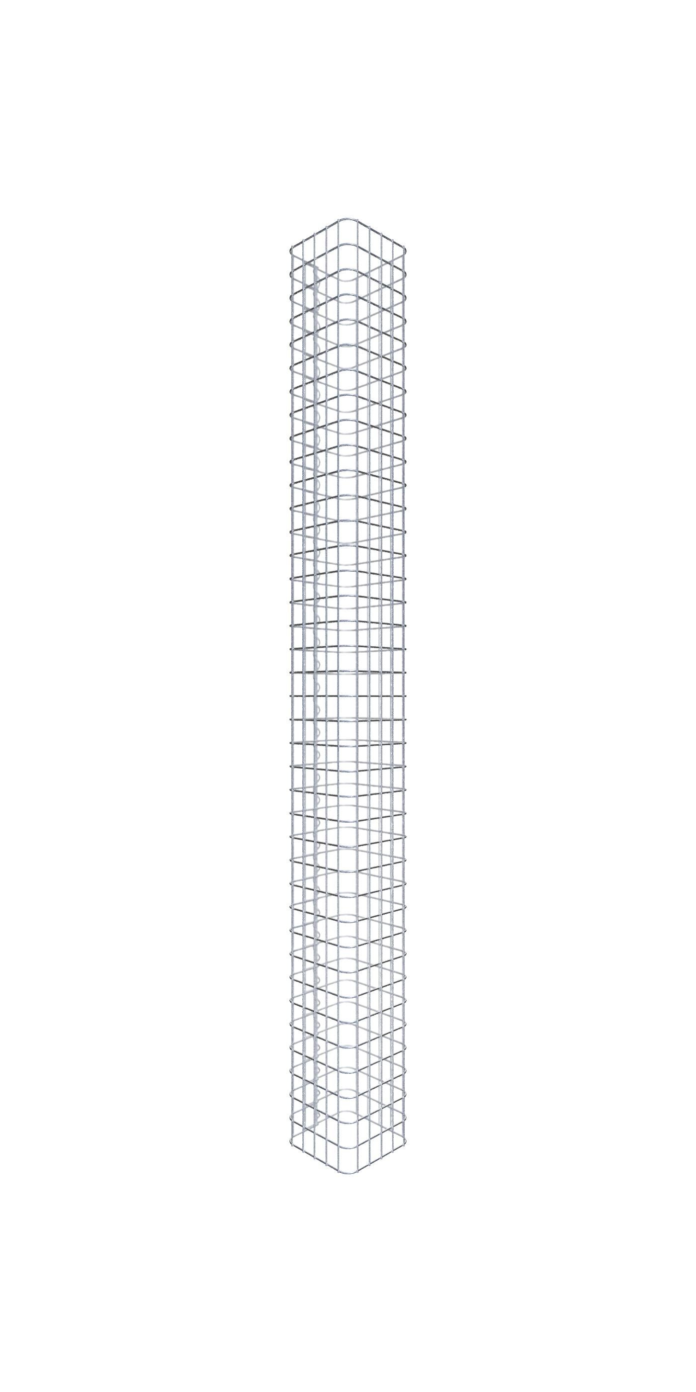 Kolumna gabionowa 27 x 27 cm MW 5 x 5 cm kwadratowa - Wysokość: 1,90 m