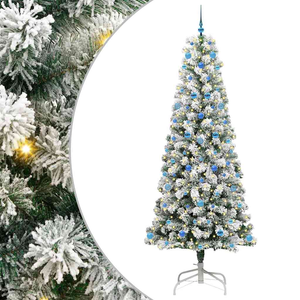 Sztuczna choinka z zawiasami Ze LED Lights 240 cm PVC