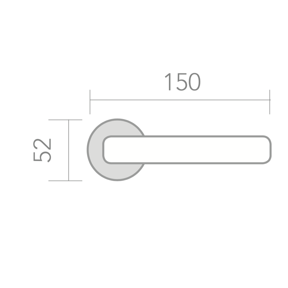 Poignée de Porte Lugh Nickel Mat avec Rosette Ronde - Quincaillerie pour Portes Intérieures - 6