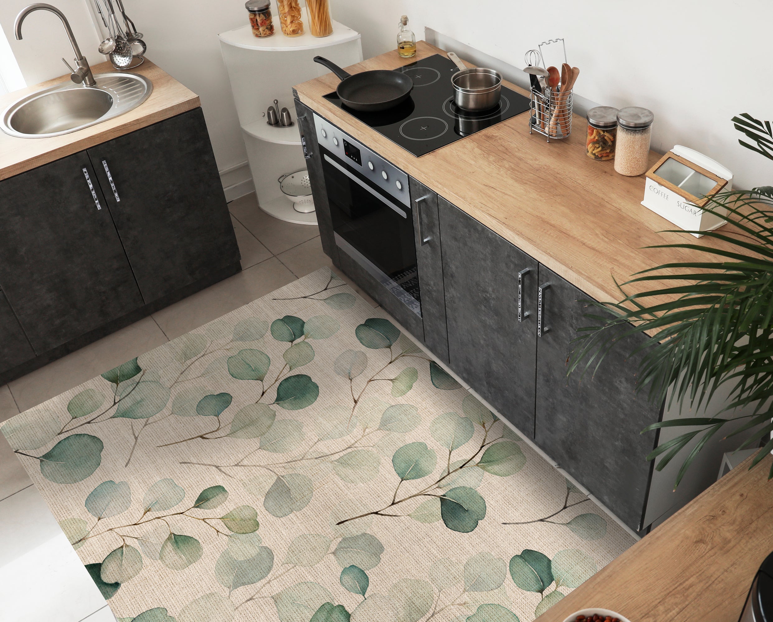 Tappeto antiscivolo in vinile Mirta 200x300 cm - PVC stampato, lavabile, ignifugo, per salotto e cucina - 5