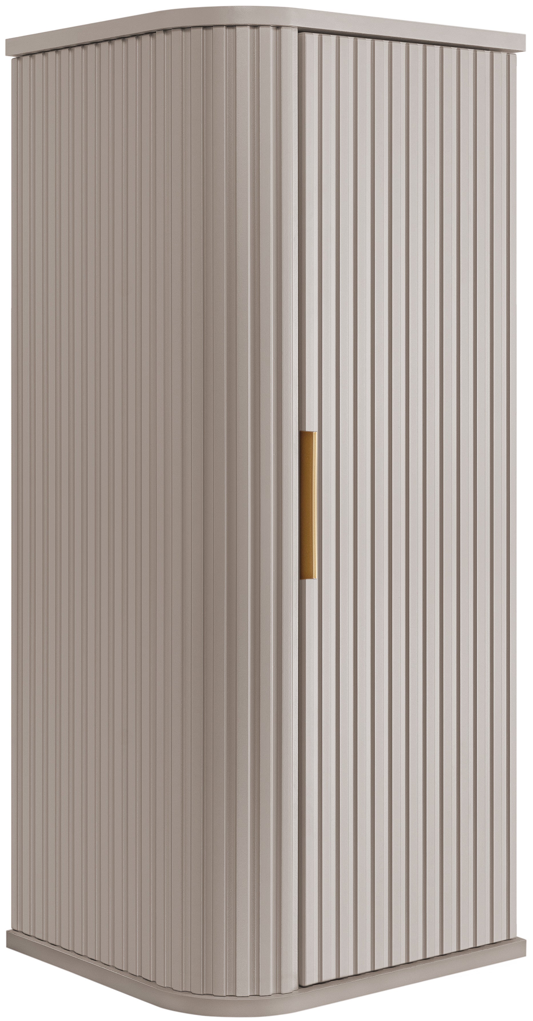 Słupek łazienowy GLAMOUR 35 x 79 cm kaszmirowy wiszący ryflowany 2 kolory uchwytów