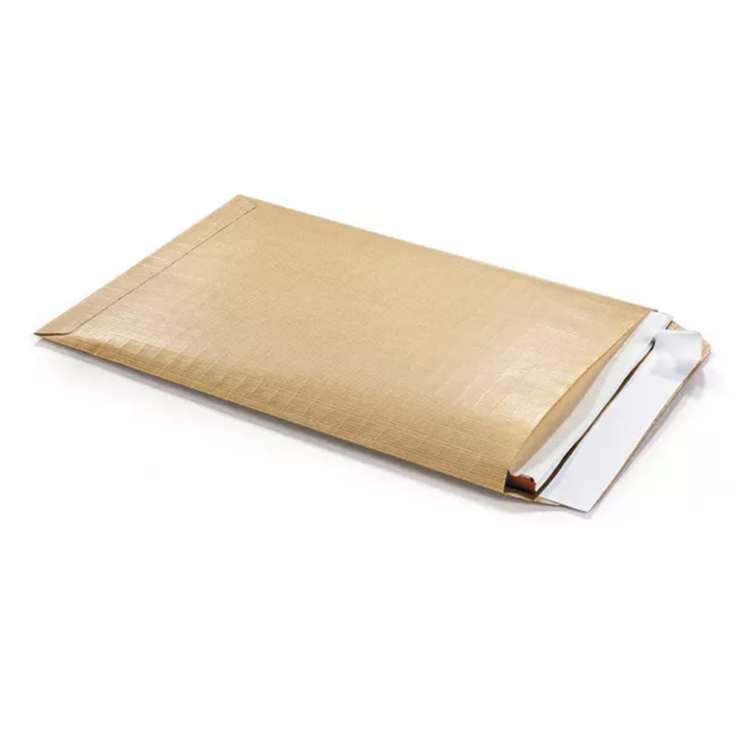 5 Pochettes Kraft Armé Auto-Adhésives - 28x36.5cm - Soufflet 7cm - Pour Expédition Solide