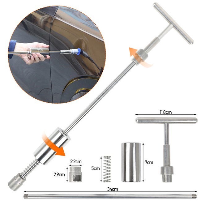Kit Riparazione Ammaccature Auto - Con Estrattore A Ponte E Linguette Di Colla, Senza Vernice - Foto 11