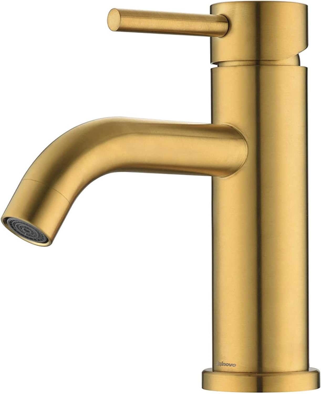 Bateria umywalkowa złota - Regulowana bateria jednouchwytowa ciepła/zimna woda - Klasyczna i elegancka, ze stali nierdzewnej w kolorze złotym