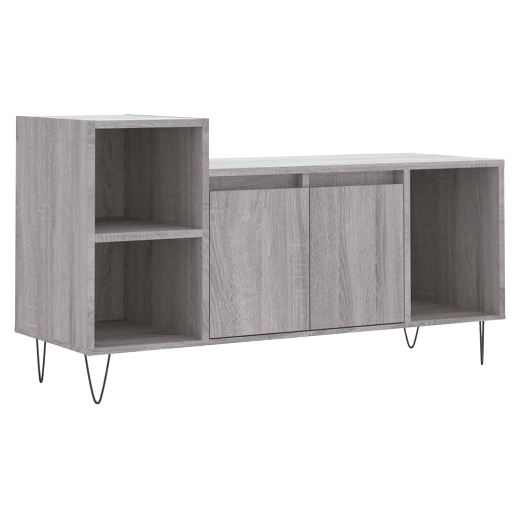 vidaXL Meuble TV Sonoma gris 100x35x55 cm Bois d'ingénierie - 2