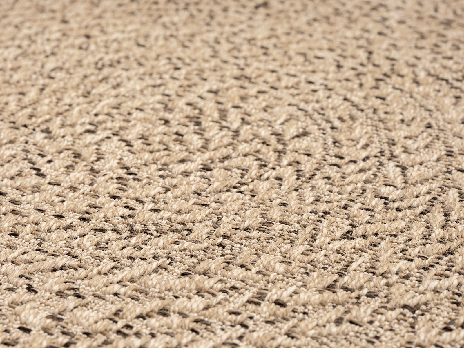 Tapis Kansas aspect jute intérieur extérieur terrasse cercles, Nature, 80x250 cm - 4