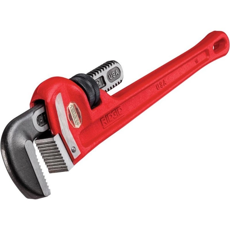 Klucz do rur RIDGID, długość całkowita 450 mm, rozstaw szczęk 65 mm - 31025