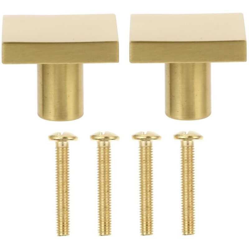 Lot De 4 Boutons De Tiroir En Laiton Massif – Style Minimaliste Moderne – Tiazza