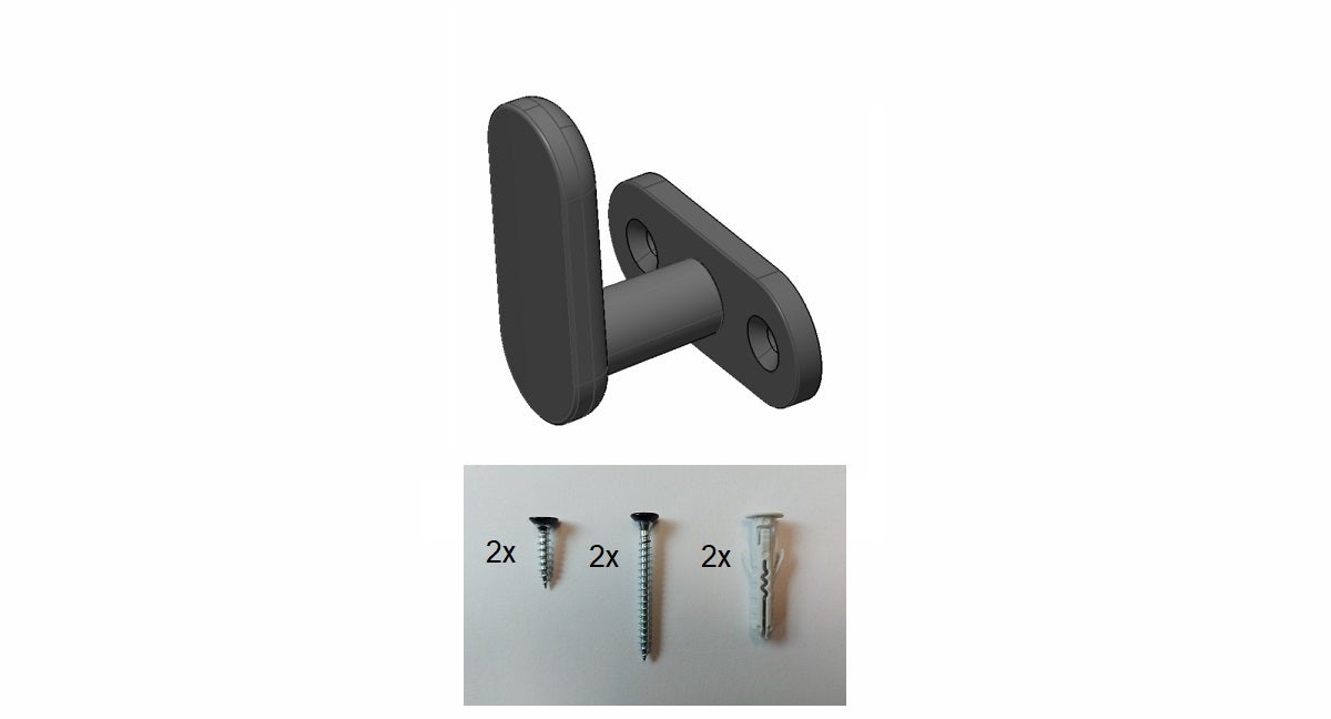 Wieszak meblowy SCHWINN Z408-1 czarny - 2
