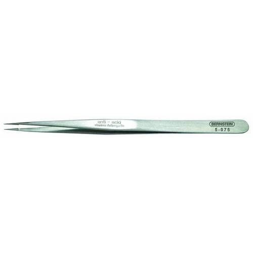 Bernstein Tools for Electronics 5-075 Pince brucelle CMS 60 SA Super-pointue 140 mm