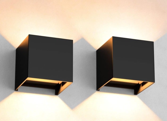 Lot De 5 Spots LED Encastrés Carrés 85x85mm - IP65, Blanc Chaud, Pour Escalier Intérieur/extérieur