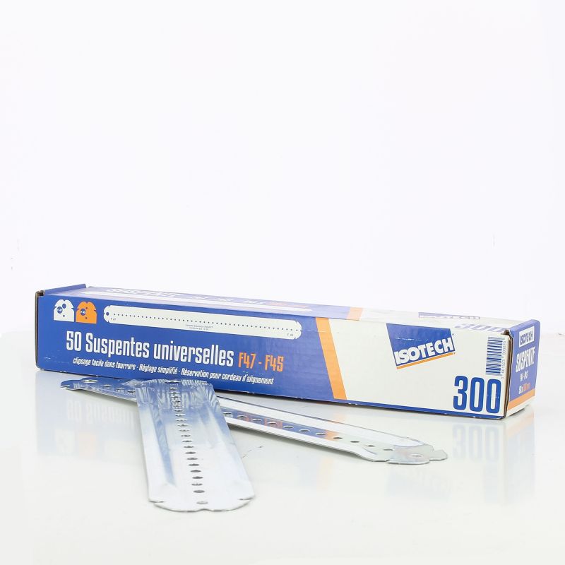 Boite de 50 suspentes universelles F47/F45 ISOTECH - 500mm - SU500 - 3