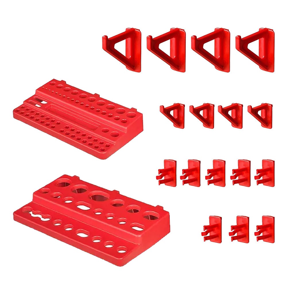 Suporte para ferramentas com 39 peças, parafusos e porcas, suporte para pregos, suporte para chaves (exceto ferramentas) - 5