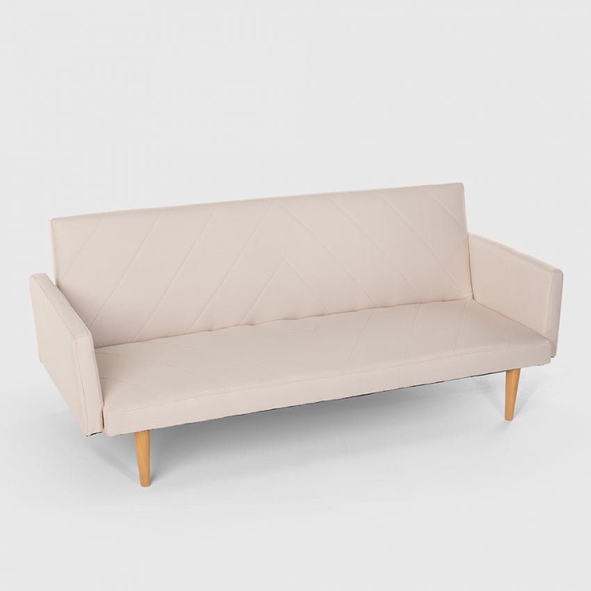 Modus Sofá Modus Sofá Sofá Cama Clic Clac De 3 Plazas En Tejido De Diseño Nórdico Reclinable Perla , Leroy Merlin