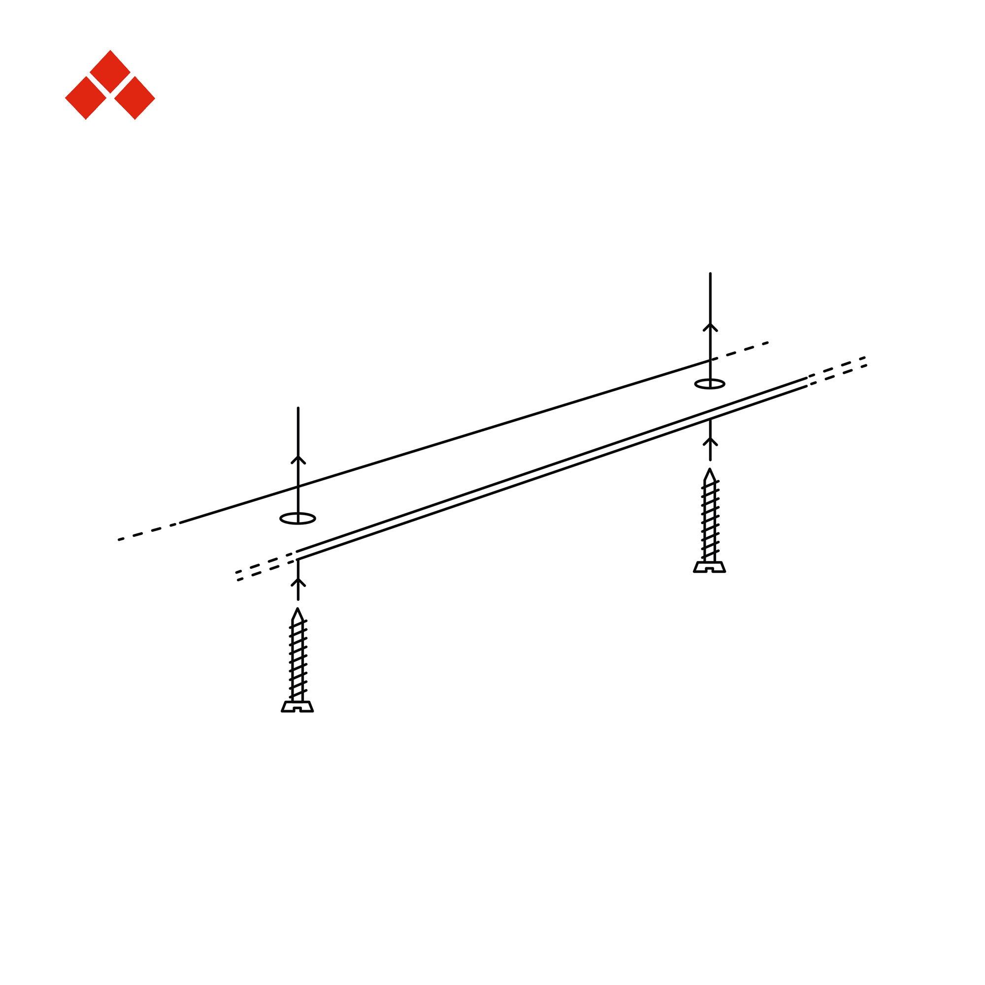 REI | Conjunto de 2 Pés de mesa | 385x40x710mm | Feito de aço | Acabamento Preto Poro | Fixação por parafuso | Suporta até 150kg - 5