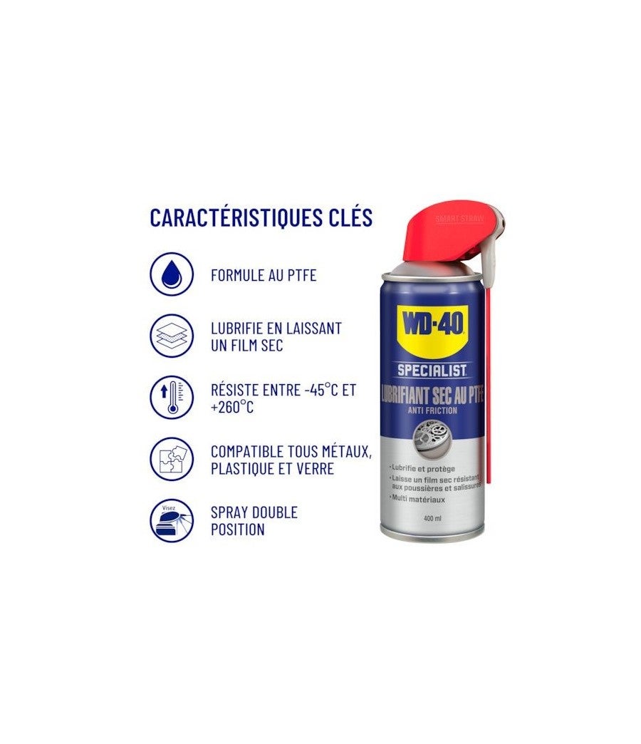 WD-40 Lub. Sec PTFE 400mL - 3