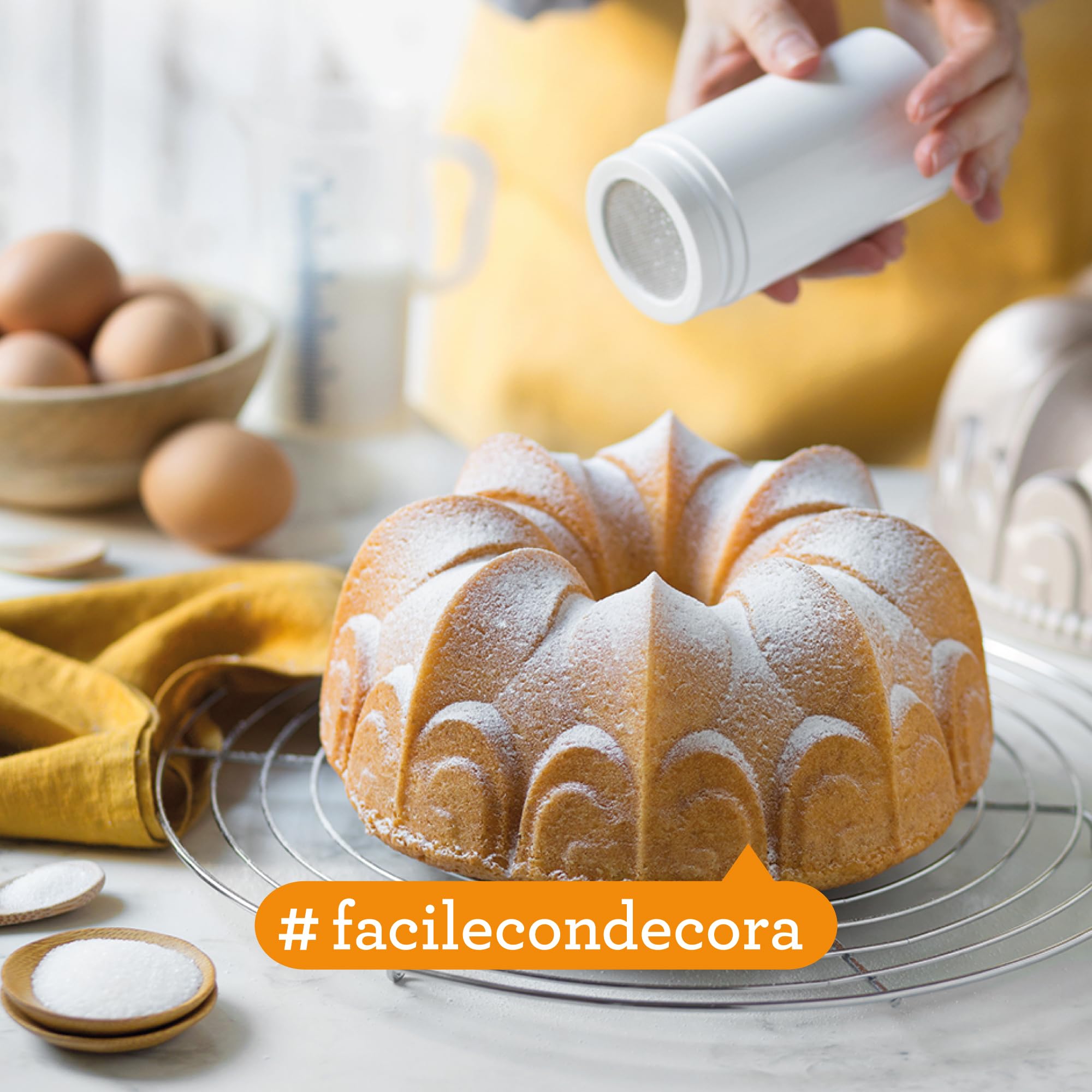 Decora 0080112 Stampo Antiaderente Gaia Ø 24 X 10 h Cm, In Alluminio Pressofuso, per realizzare preparazioni dolci e salate. - 7