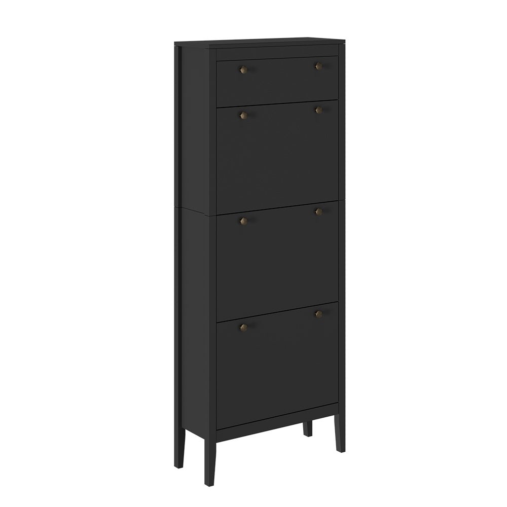 Vicco Szafka na buty Aron, Czarny, 60 x 153 cm 3 przedziały