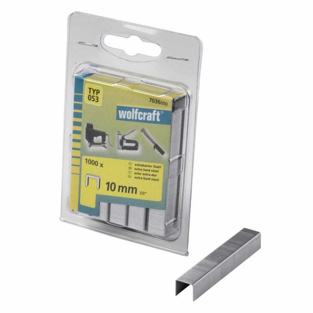 Wolfcraft Agrafes à dos large 10 mm Type 053 (Pack 1000) (7036000)