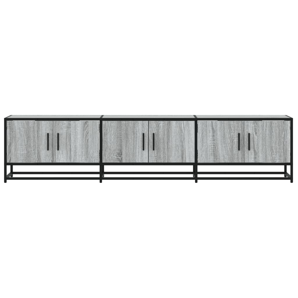 Meuble TV sonoma gris 180x35x41 cm bois d'ingénierie - COMFORTXL - 4