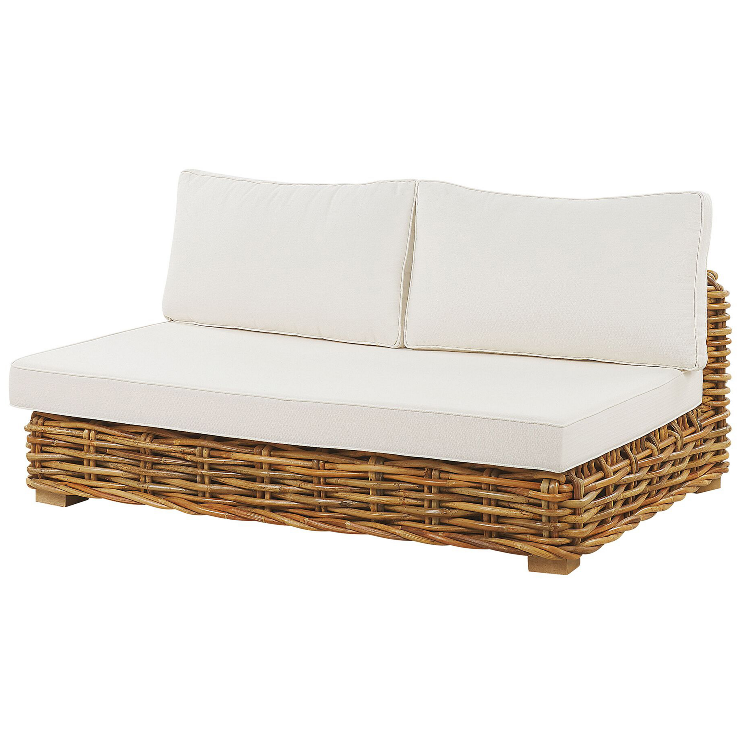 Salon bas de jardin en Rotin Marron 4 personnes - 9