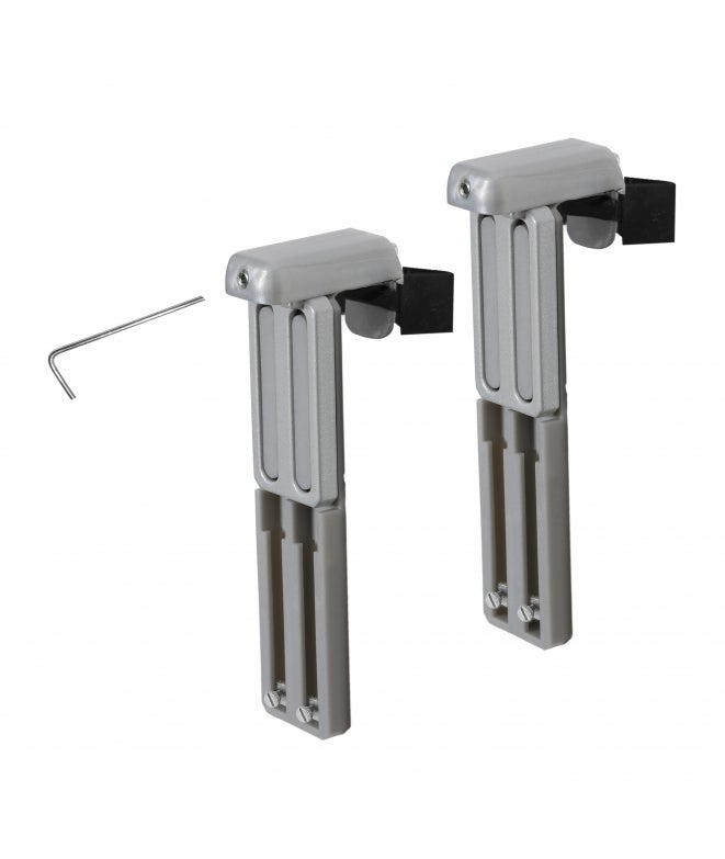 MADECOSTORE Lot de 2 de fixations sans percer à serrer pour store sur fenêtre avec aération - Blanc - 4
