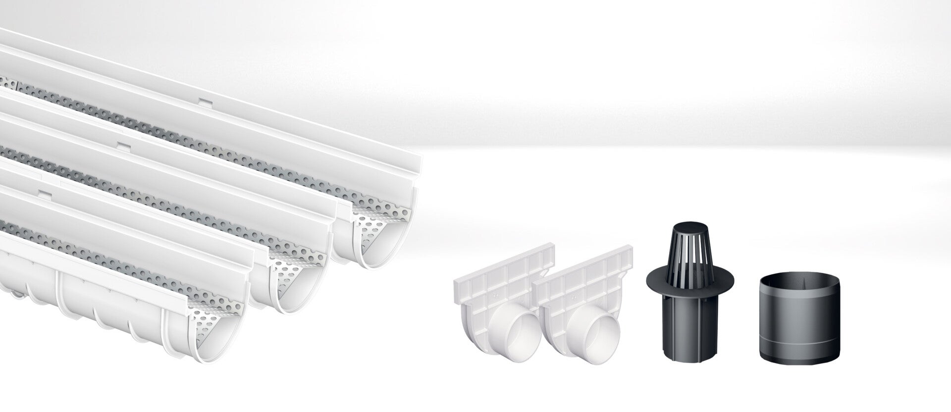 Système de drainage décoratif DECOSTONE en SMC avec tôle perforée en ...