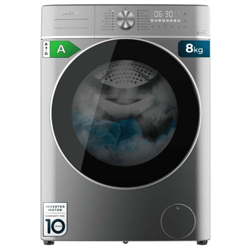 Lave-Linge Frontal Cecotec 10 Kg – 1400 Tr/min, Moteur Inverter, 16 Programmes, SteamMax – Classe A, Écran Tactile - 8