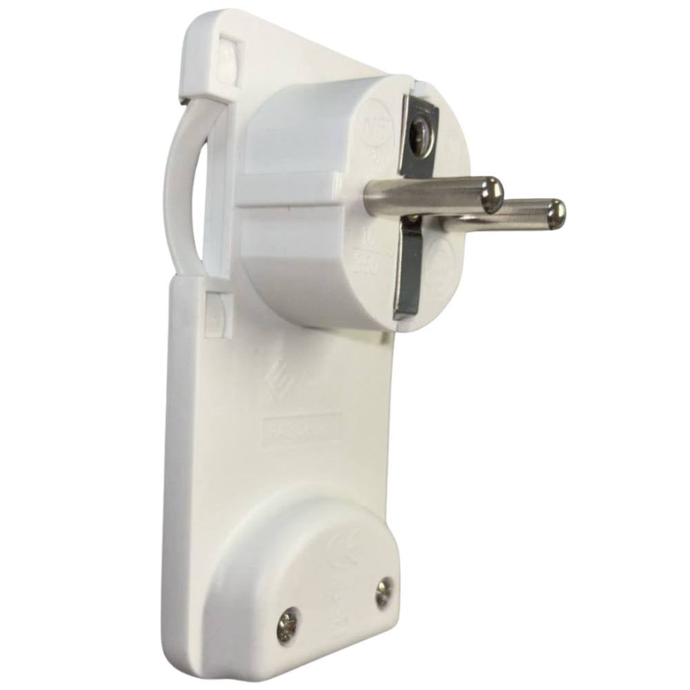 LogiLink LPS221 Adattatore Presa Multipla: 2 Prese Euro E 1 Presa Schuko, Shutter Di Sicurezza, Bianco, 92x47x75 Mm, 74g