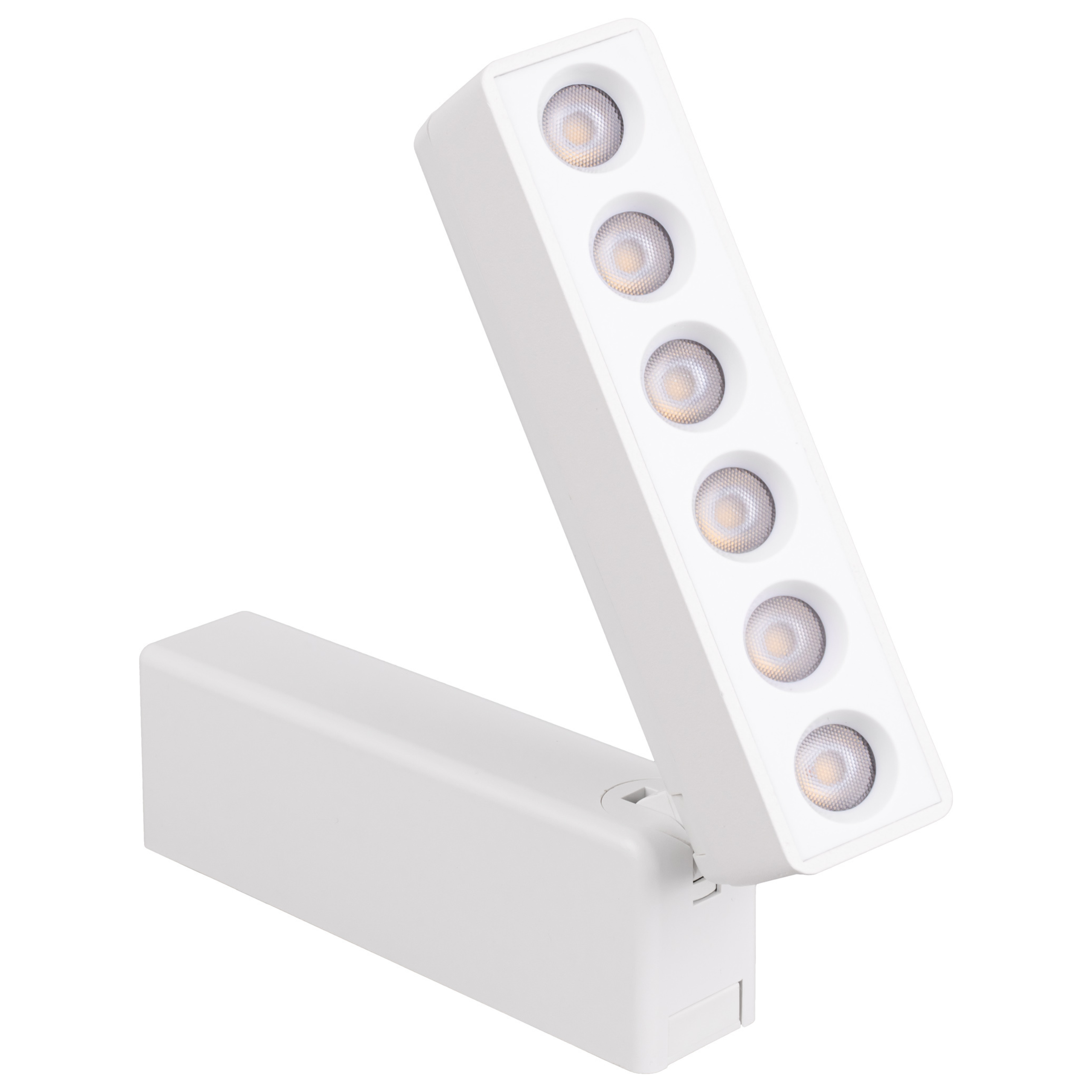 Panel szynowy LED reflektor na szynę magnetyczną REGULOWANA Lampa 6-punktowa biała 4000K 480lm długość 11 cm - LEDHOFF
