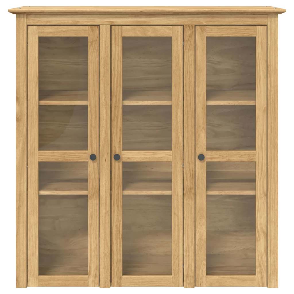 Meuble avec Portes en Verre BODO Marron miel - 4