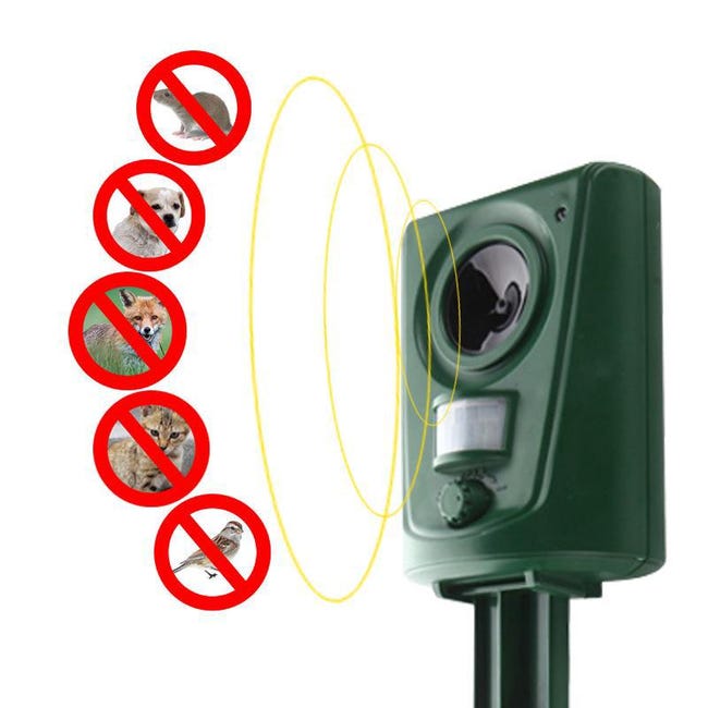 Spaventatore per gatti da giardino, spaventa gatti a ultrasuoni con rilevatore di movimento, 2 modalità a ultrasuoni e flash possono essere automaticamente allontanati animali, repellente per gatti Spaventatore per gatti da giardino, spaventa gatti a ultrasuoni con rilevatore di movimento, 2 modalità a ultrasuoni e flash possono essere automaticamente allontanati animali, repellente per gatti