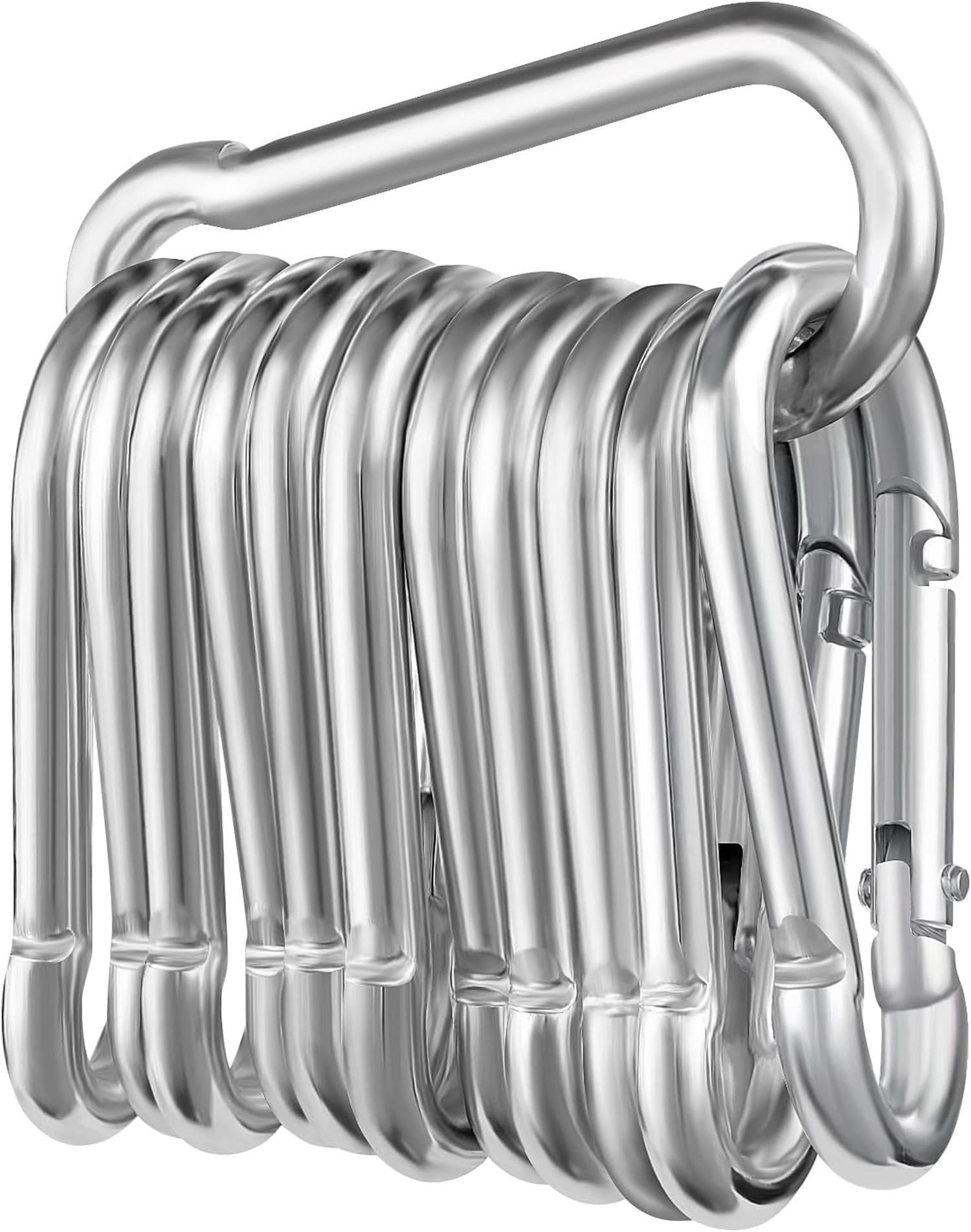 3PCS Mousqueton Escalade INOX 25KN-2550KG, Mousqueton Tactique Mousqueton Charge Lourde Mousqueton Verrouillage 96425360