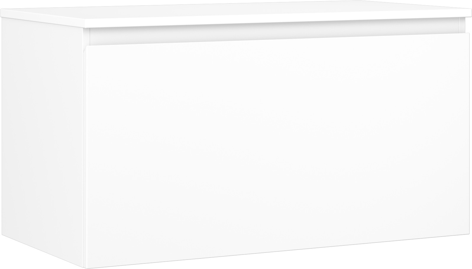 Mexen Orio szafka łazienkowa podumywalkowa 90 cm z blatem, 1 szuflada, biała mat - 91A10-09047-1-BFC01