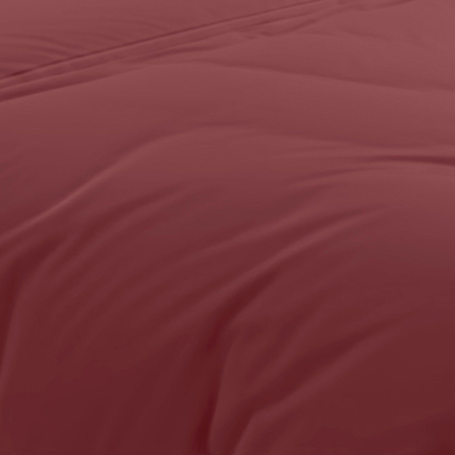 Housse de couette en coton 57 fils 240x220 cm Uni brique, par Soleil d'Ocre - 3