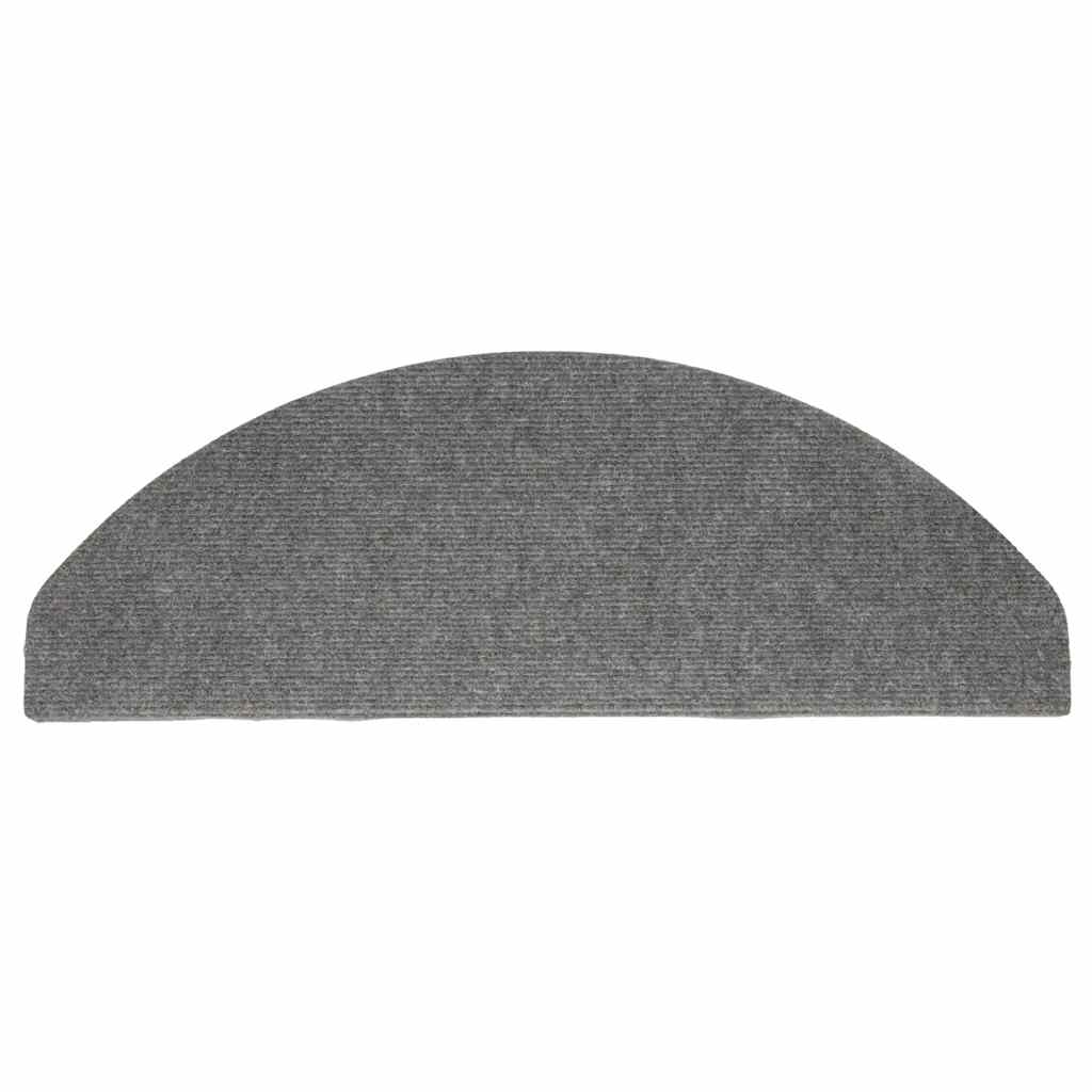vidaXL Tapis d'escalier auto-adhésifs 10 pcs gris 65x22,5x3,5 cm - 6