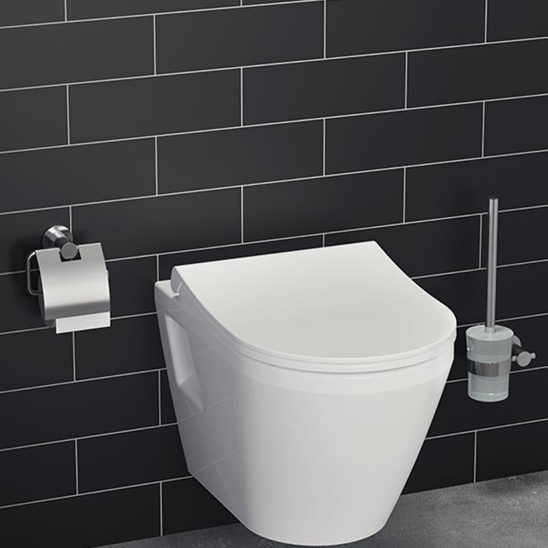 Pack Autoportant Bati-support Geberit Duofix + WC sans bride Vitra Integra + Abattant softclose + Plaque blanche - 3