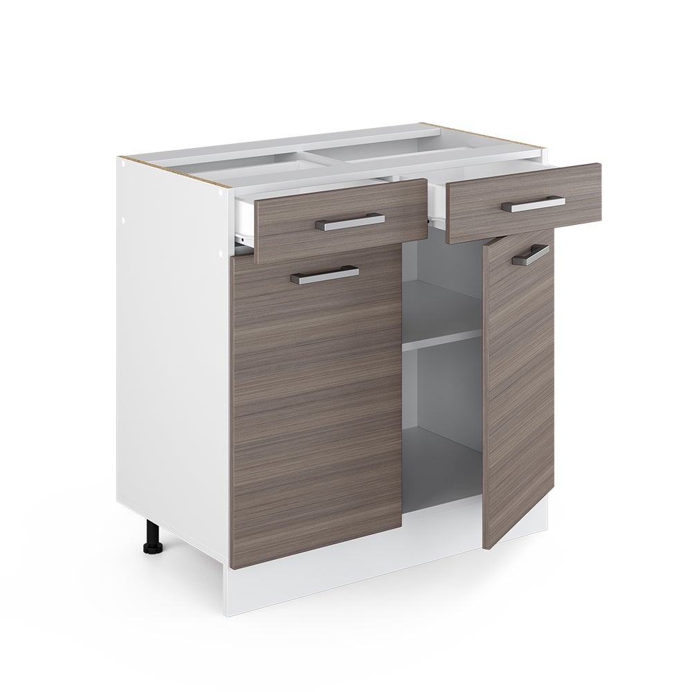Vicco Armário baixo de cozinha R-Line, Cinza nobre, 80 cm , AP ...
