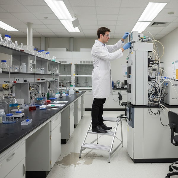 Marchepied alu 4 marches - Hauteur max. de travail 2.96m - 6875/04 - 5