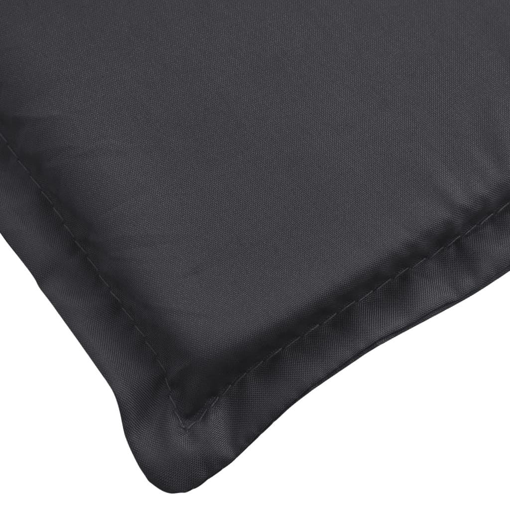 Cojín exterior | Cojín de tumbona de tela Oxford negro 200x50x3 cm CFW91476 - 6