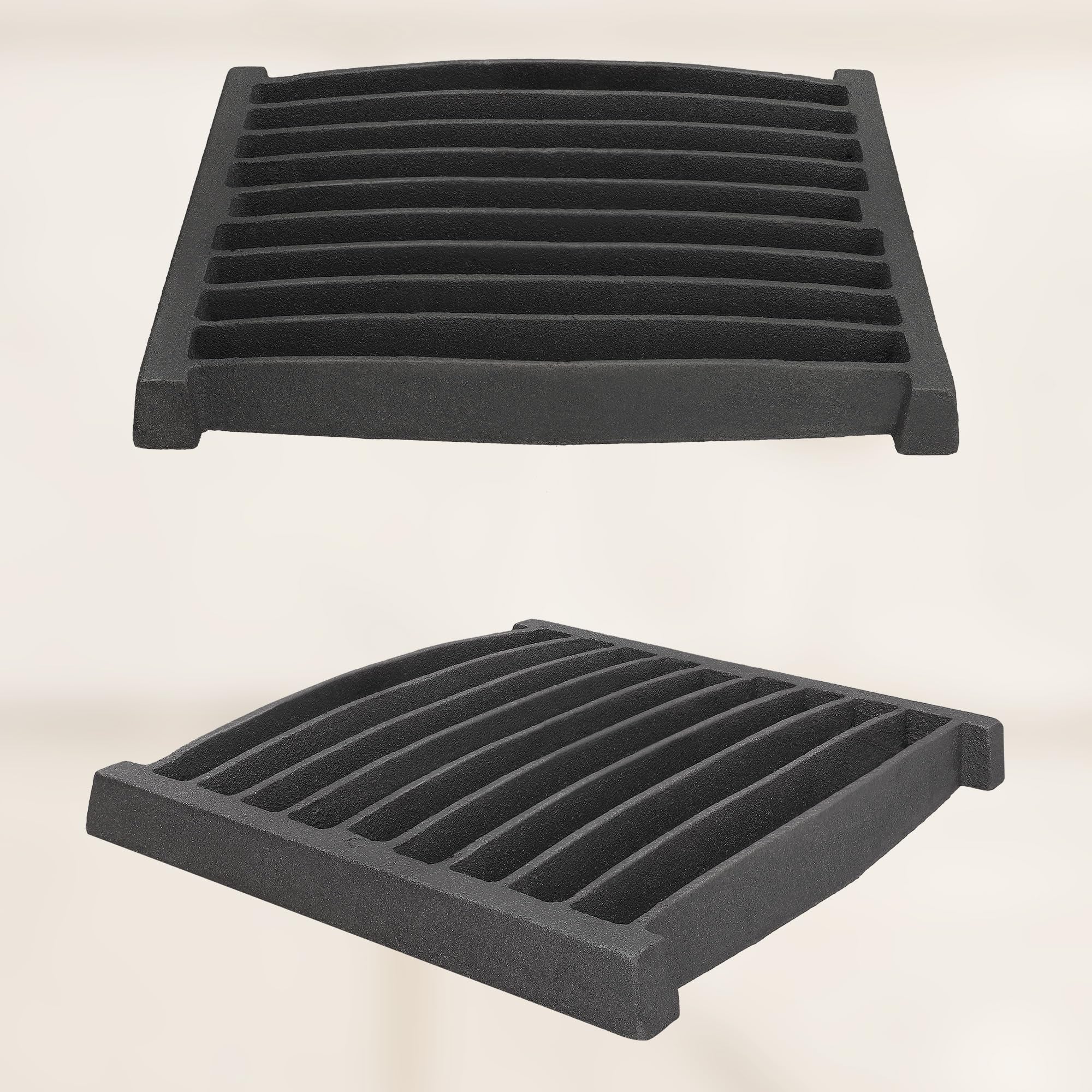 Grille de Cheminée en fonte 23 x 20 cm - Grille en fonte carrée - Résiste aux températures élevées - KOTARBAU - 7