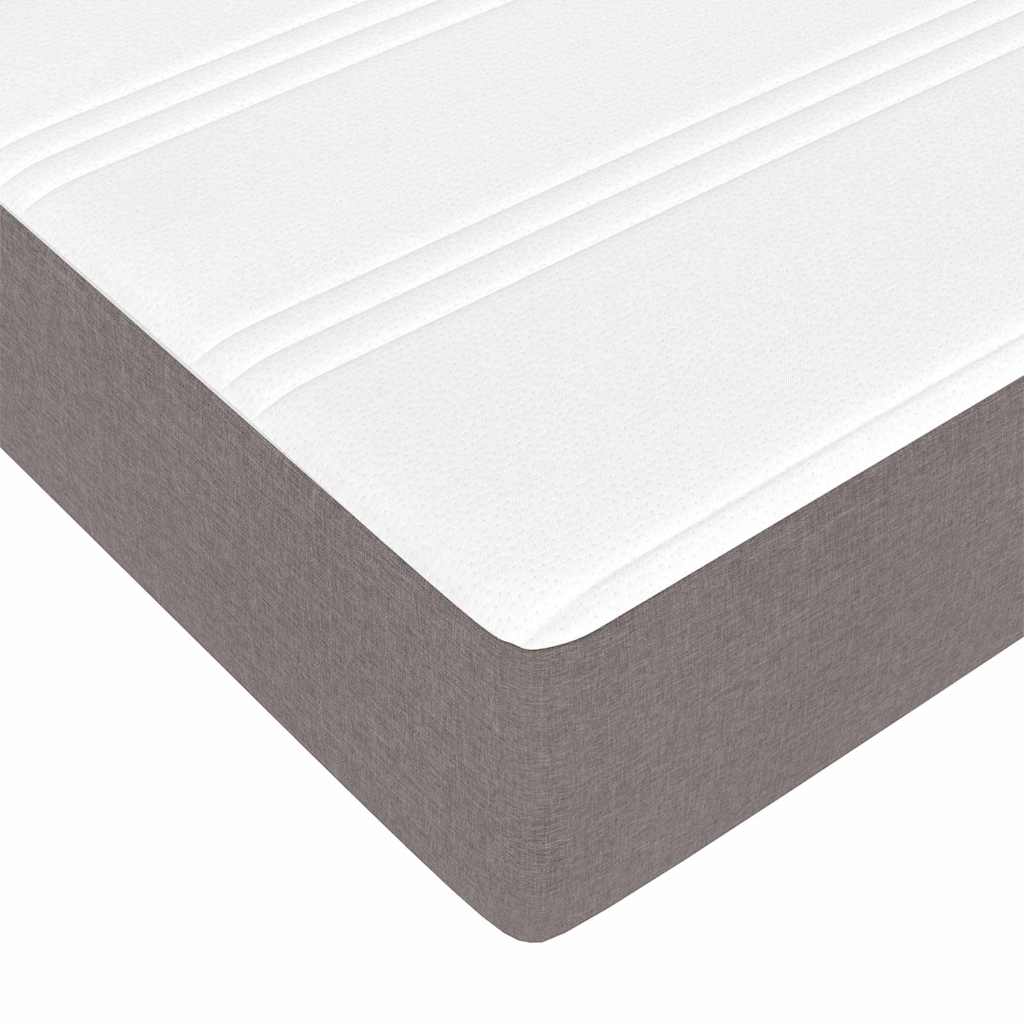 Cadre de lit en tissu taupe pour la chambre, 160 × 200 cm - 9