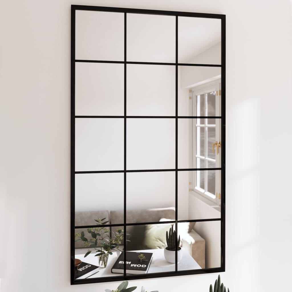 Vidaxl Espejos De Pared 3 Uds Metal 100X60 Cm Negro , Leroy Merlin