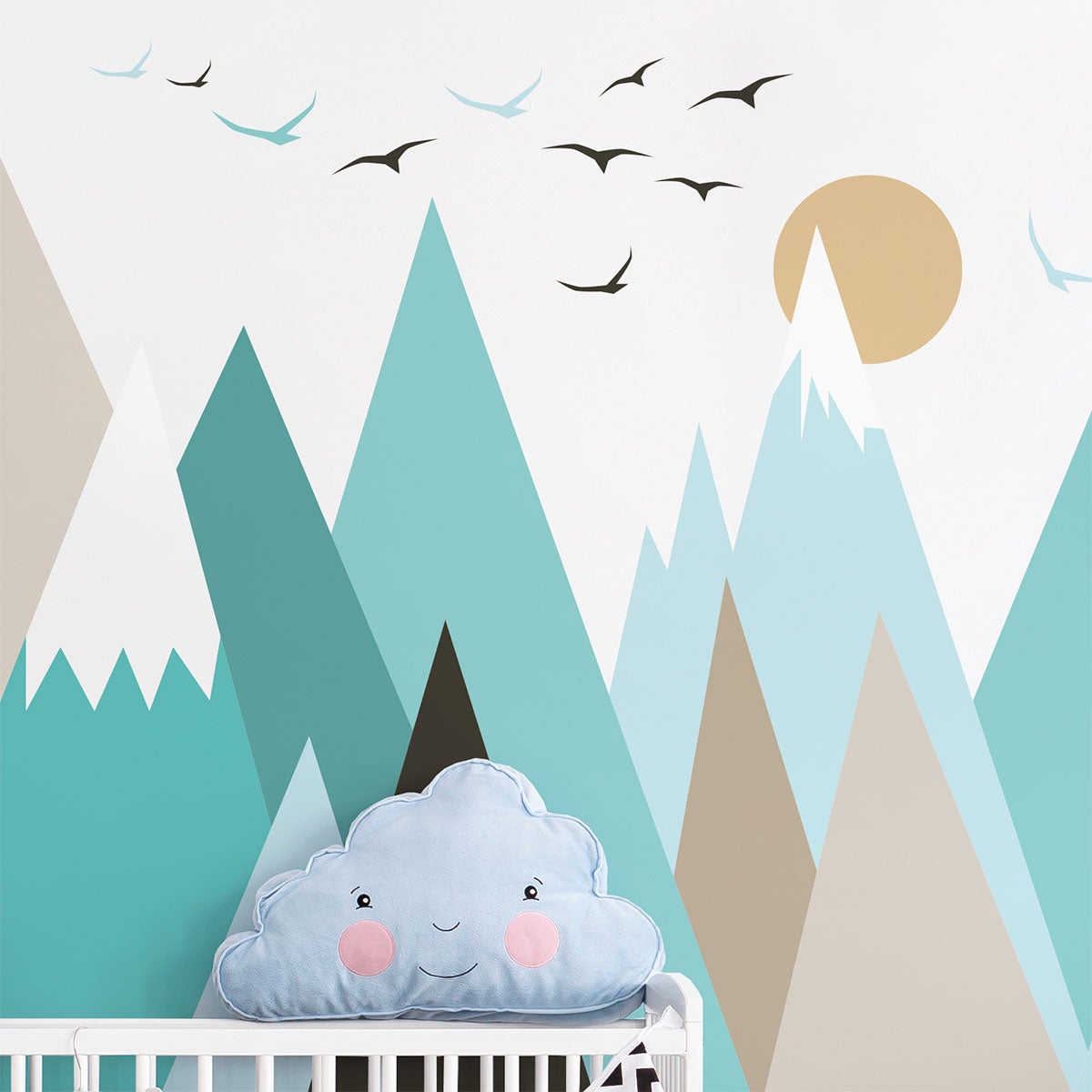 Adesivo bambino di montagna scandinavo guika - Sticker adesivo - adesivi murali - 110x165cm - 4